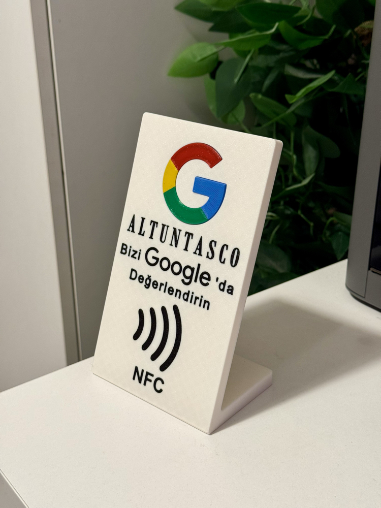 Kişiselleştirilebilir Google Haritalar Değerlendirme NFC Standı