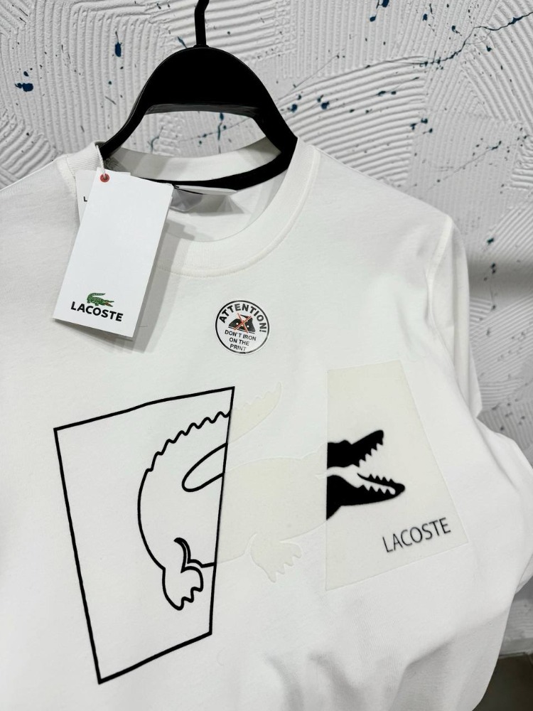 Lacoste Regular Size Beyaz T-Shirt