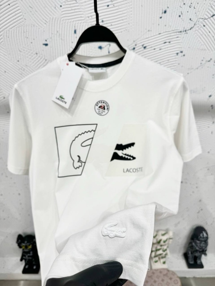 Lacoste Regular Size Beyaz T-Shirt