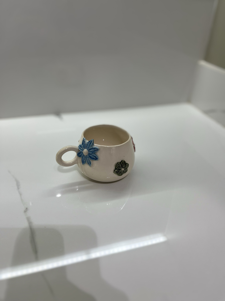 Bol çiçekli mug