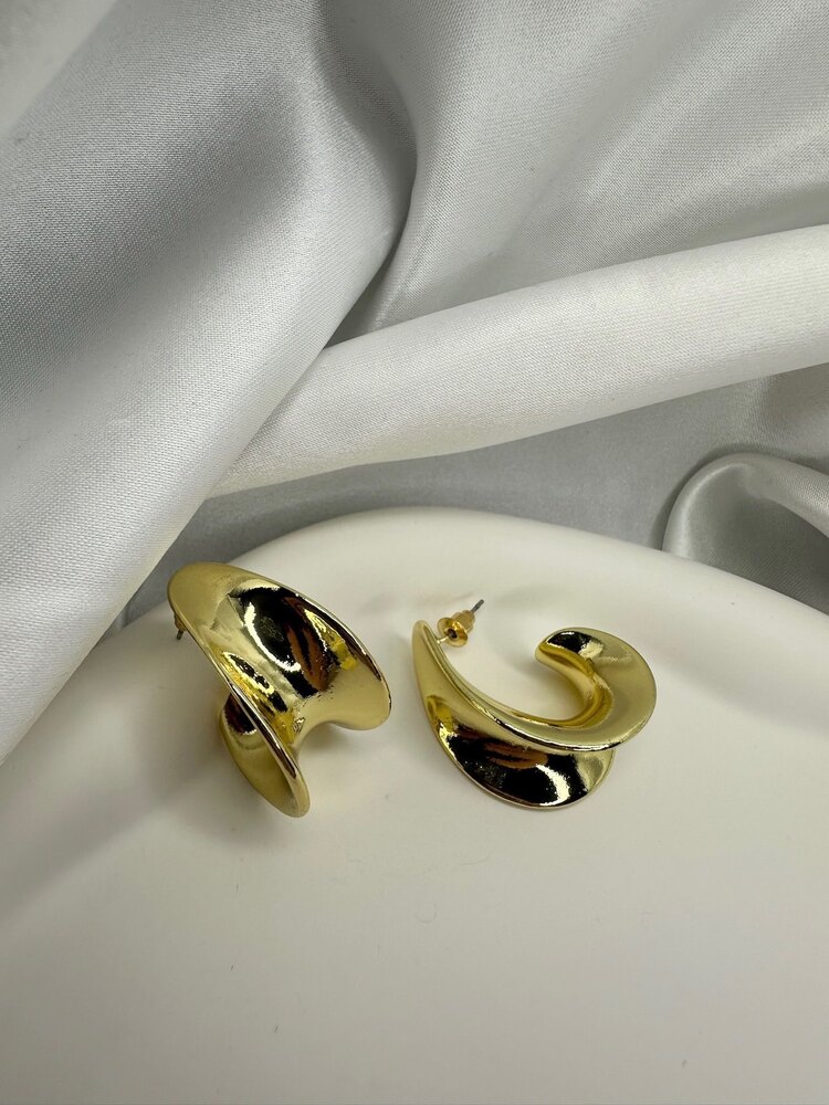 YARIM HALKA GOLD KÜPE