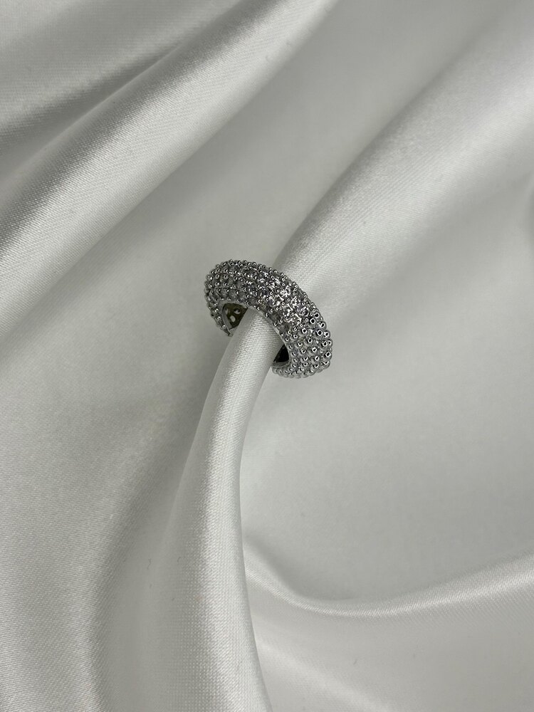 ZİRKON TAŞLI SİLVER EARCUFF