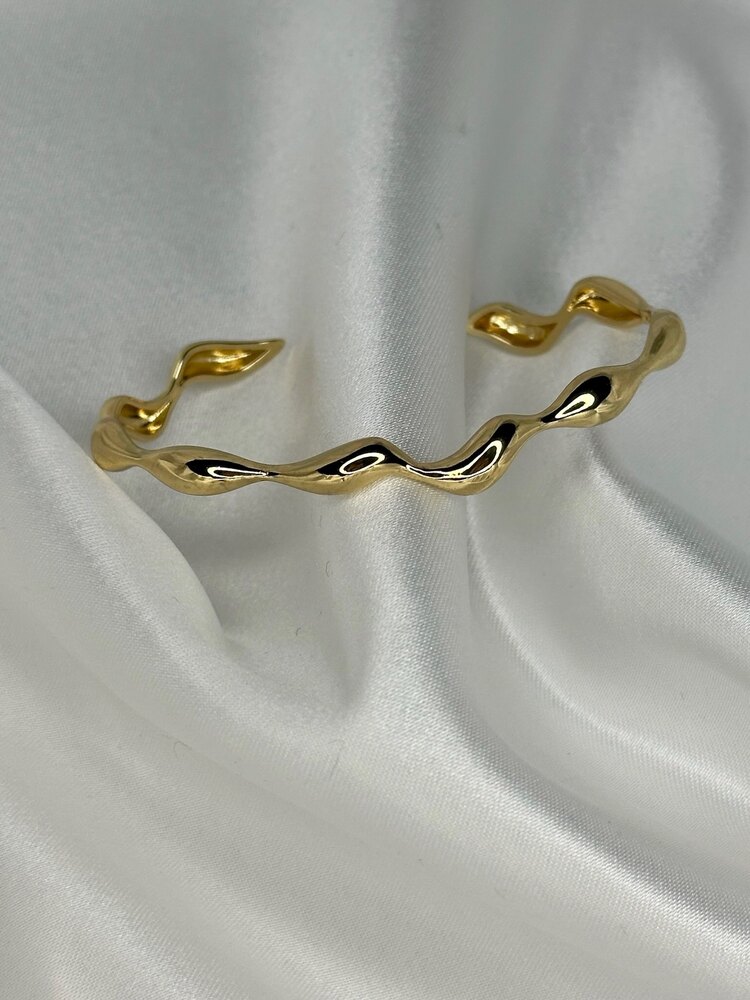 ZİGZAG AYARLANABİLİR GOLD KELEPÇE