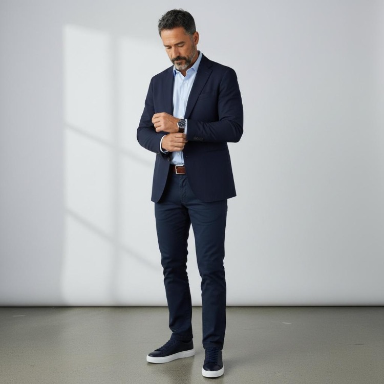Tommy Premium Kalite Hakiki Deri / Lacivert