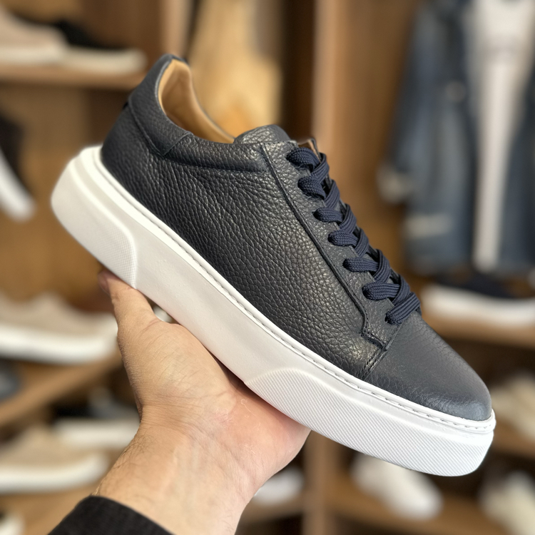 Tommy Premium Kalite Hakiki Deri / Lacivert
