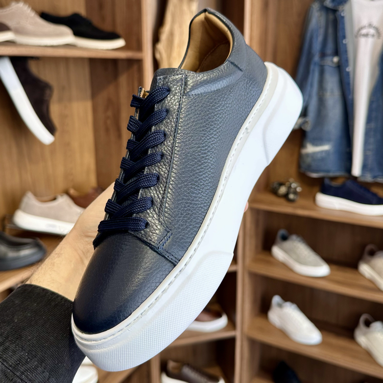 Tommy Premium Kalite Hakiki Deri / Lacivert