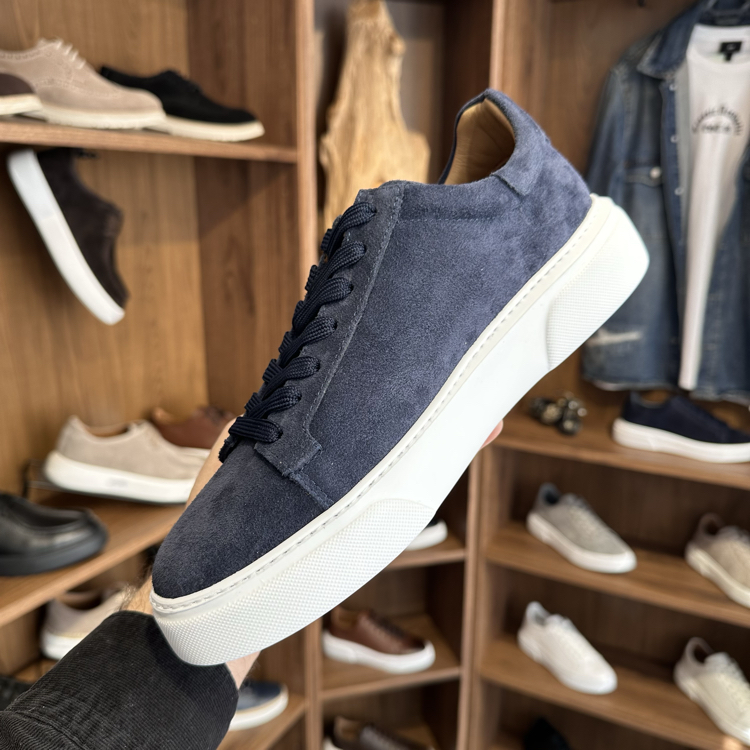 Tommy Premium Kalite Hakiki Süet / Lacivert