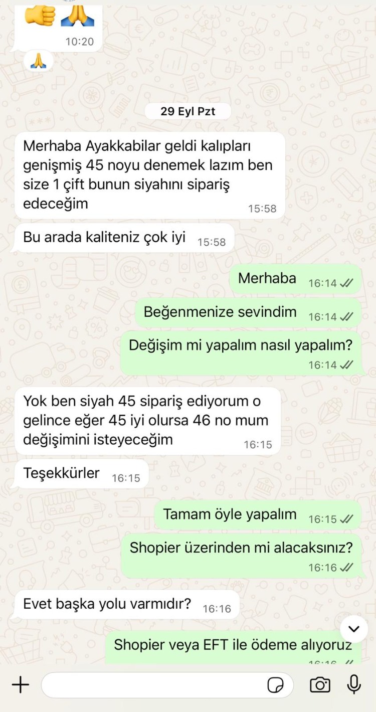 Gerçek Müşteri Mesajları