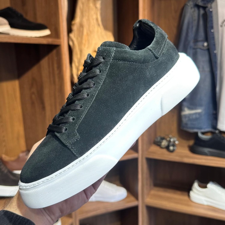 Tommy Premium Kalite Hakiki Süet / Siyah