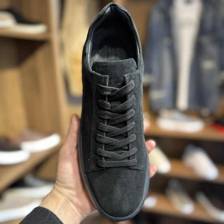 Tommy Premium Kalite Hakiki Süet / Siyah