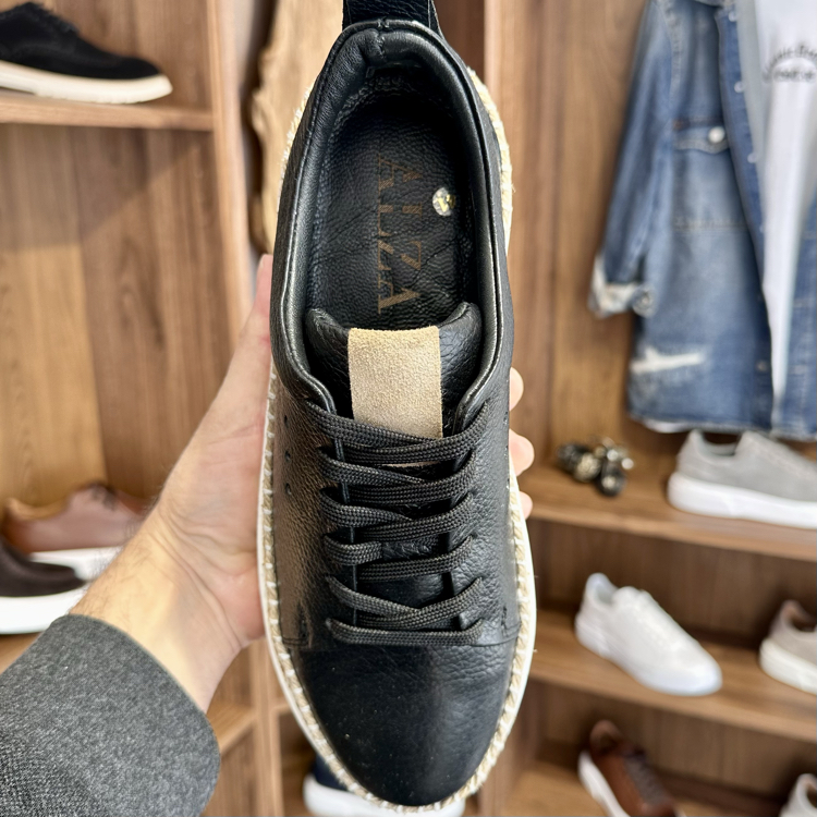 Espadril Erkek Sneaker - Siyah Floter