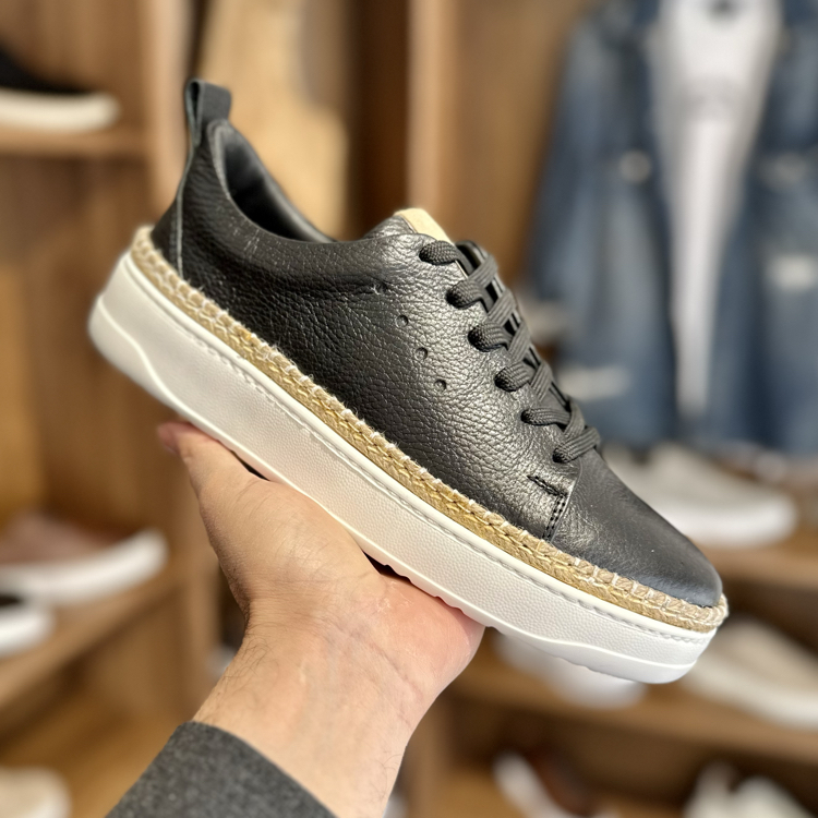 Espadril Erkek Sneaker - Siyah Floter