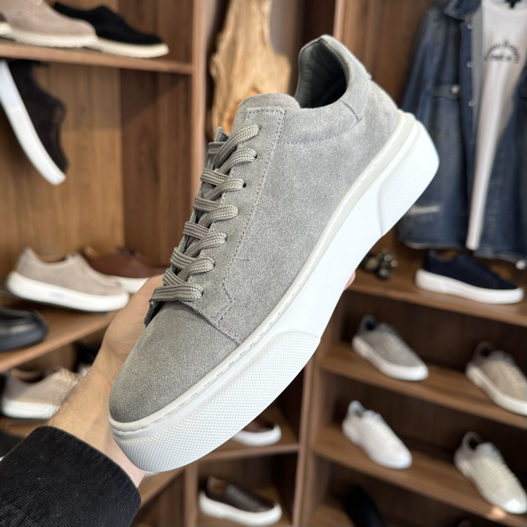 Tommy Premium Kalite Hakiki Süet / Gri