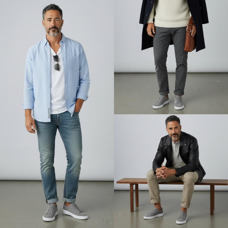 Tommy Premium Kalite Hakiki Süet / Gri