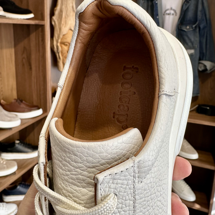 Tommy Premium Kalite Hakiki Deri / Off White