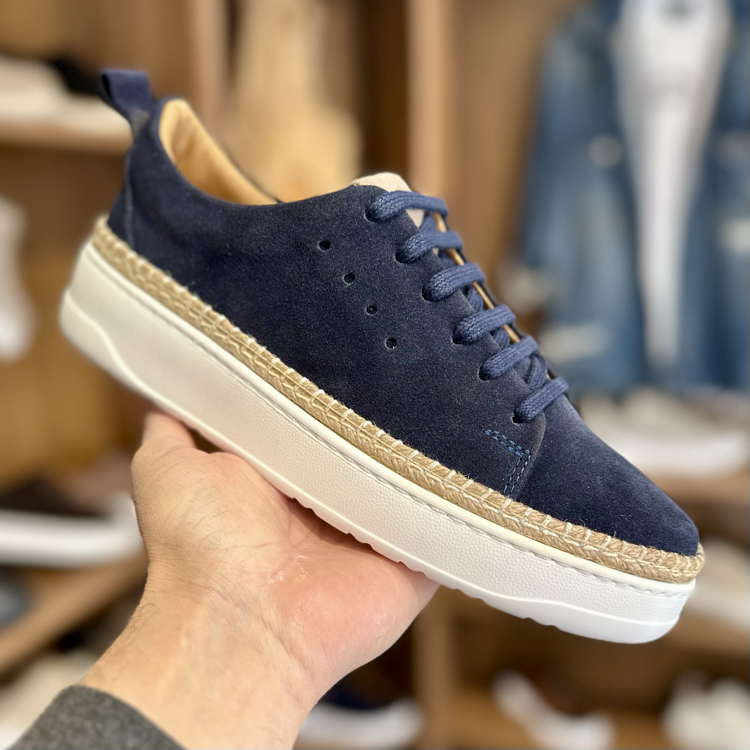 Alza Espadril Erkek Sneaker - Lacivert Süet