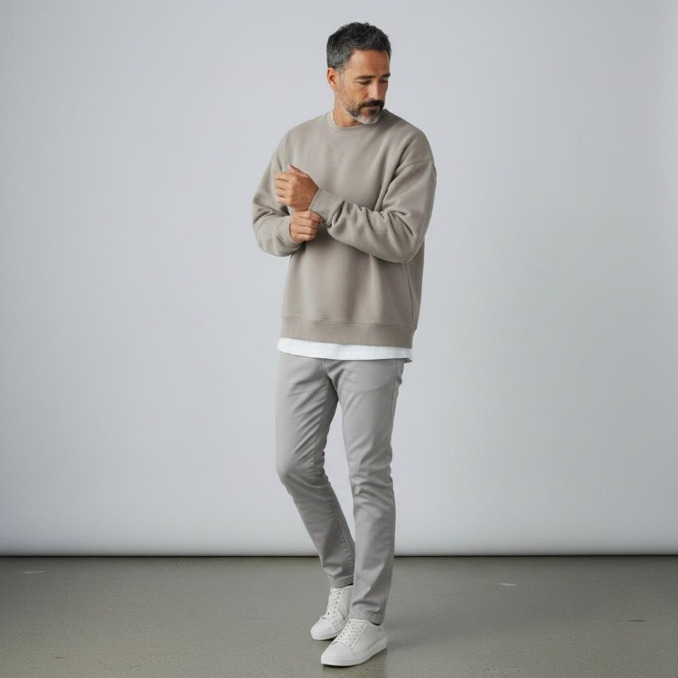 Tommy Premium Kalite Hakiki Deri / Off White