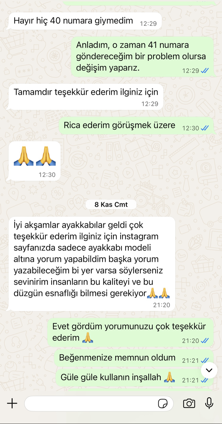 Gerçek Müşteri Mesajları