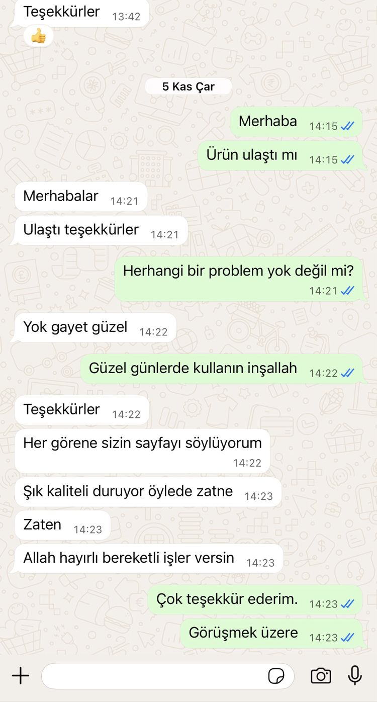 Gerçek Müşteri Mesajları