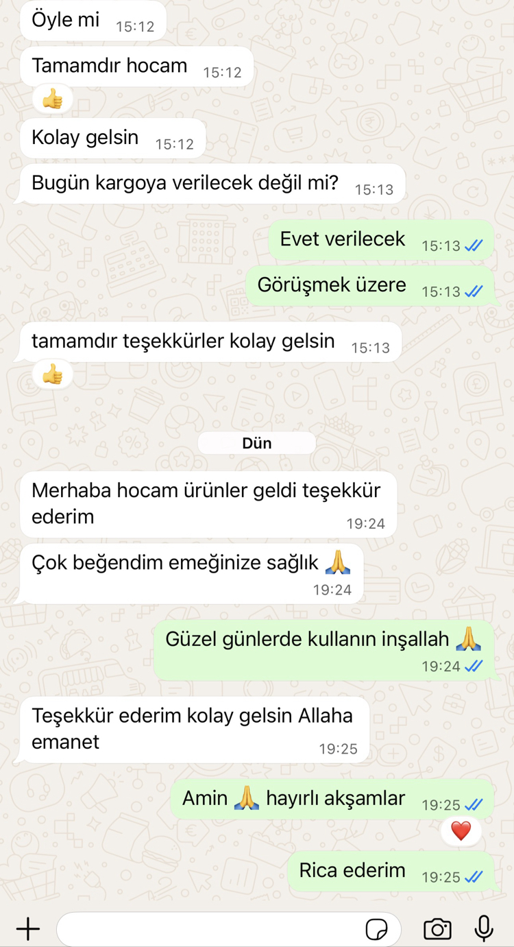 Gerçek Müşteri Mesajları