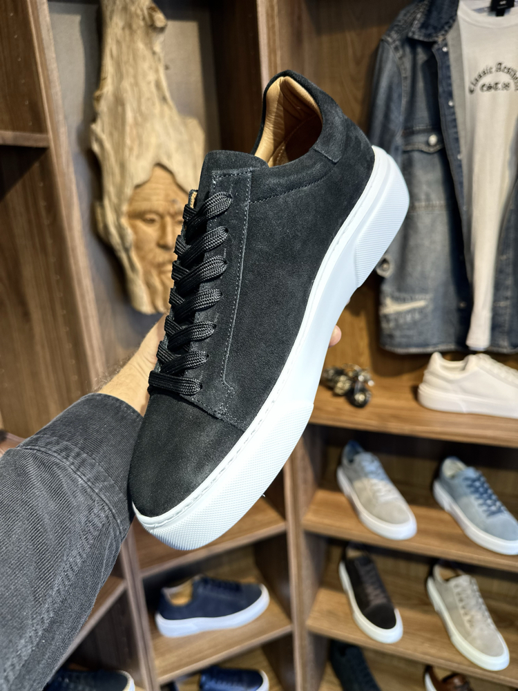 Tommy Premium Kalite Hakiki Süet / Siyah / İnceleme Videosu