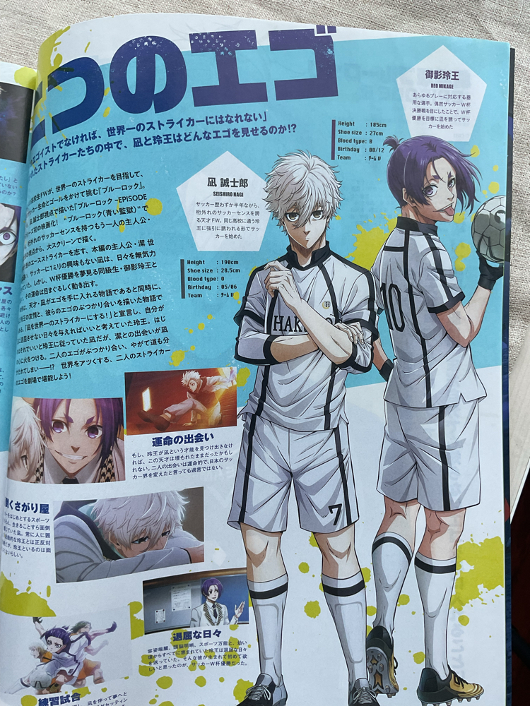 Animage Dergisi Blue Lock Episode Nagi Özel sayısı