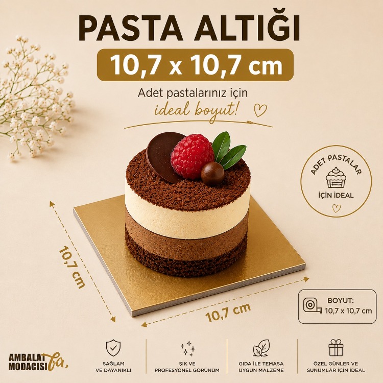 PASTA ALTLIĞI ALTIN ADET 100 ADET ( 10,7X10,7 CM )