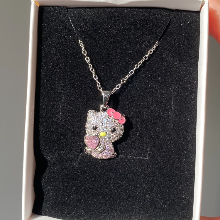 Pembe Hello Kitty Kolye