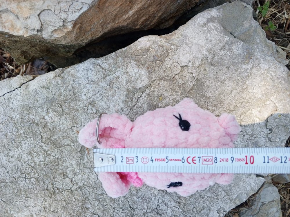 pembe tavşan anahtarlık