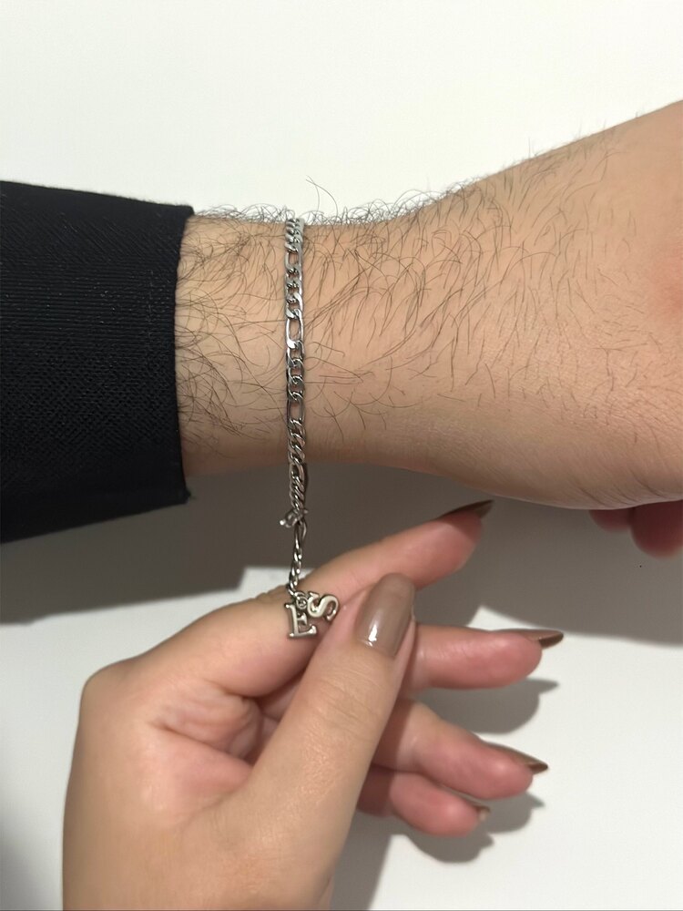 Harf Detaylı Bileklik -Tek-