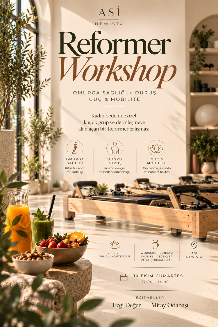 Reformer Workshop | Omurga • Duruş • Güç & Mobilite