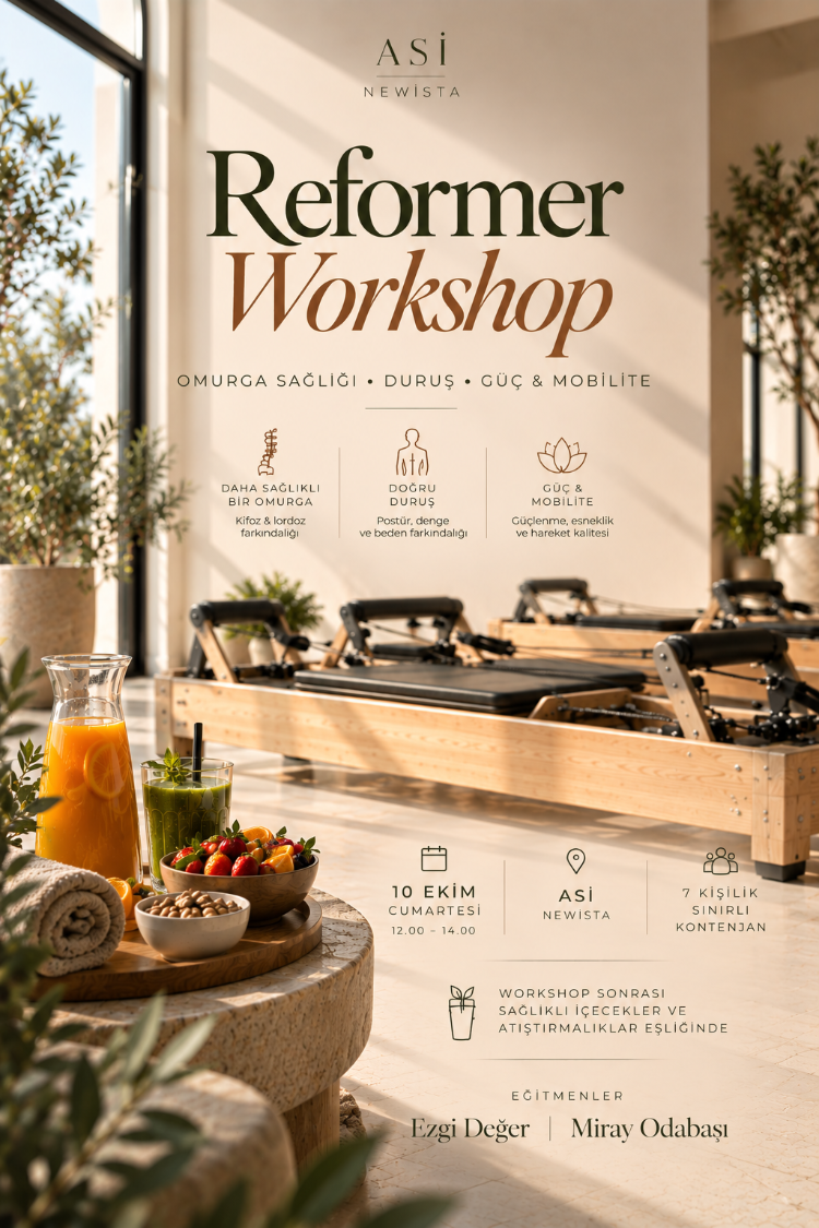 Reformer Workshop | Omurga • Duruş • Güç & Mobilite