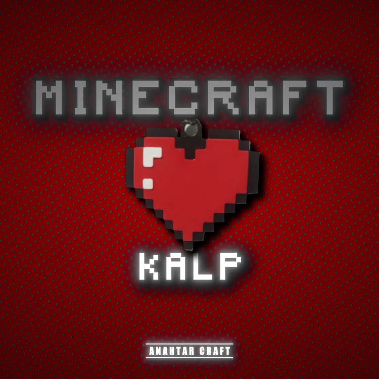 Minecraft Kalp Anahtarlık