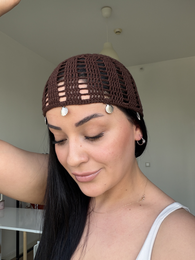 Phat - Koyu Kahve Hat, deniz kabuğu detaylı