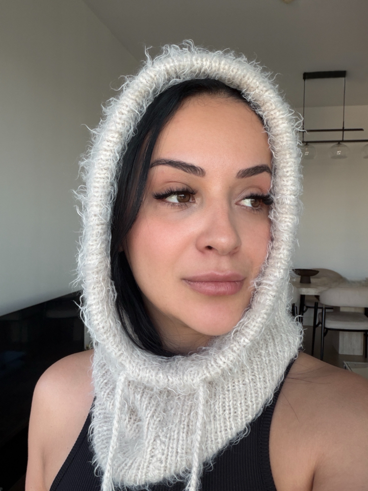 Hoodelle Taş Balaclava – 4 Stilde Kullanım | El Örmesi Unisex