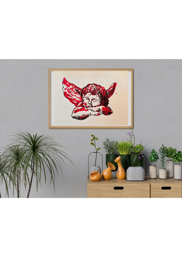 'Melek' Bristol ve Kağıt Üzerine Serigrafi Baskı 25X35