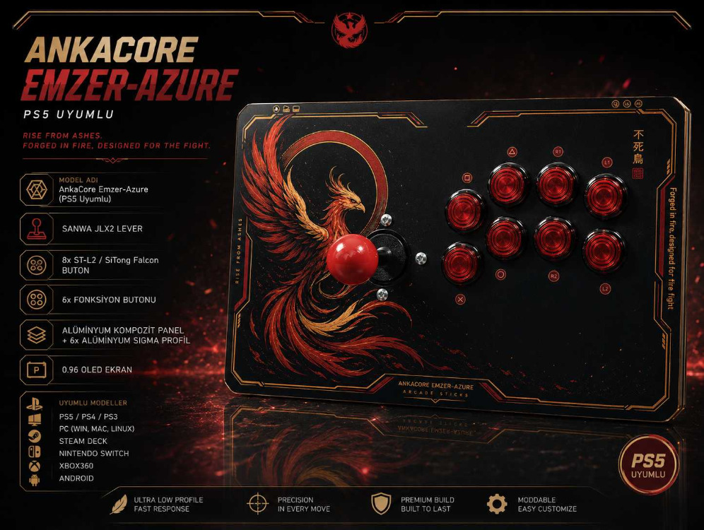 AnkaCore Ember – Azure (PS5 Uyumlu)