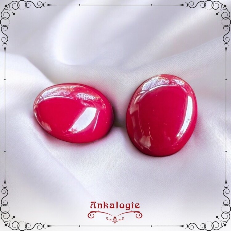 Kırmızı bonbon KÜPE