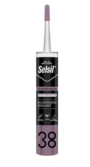 SELSİL SİLİKONİZE MASTİK SİYAH ADET