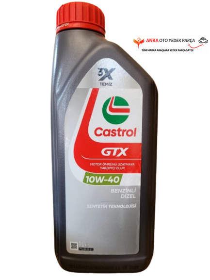 Castrol Gtx 10W40 Motor Yağı 1 Litre