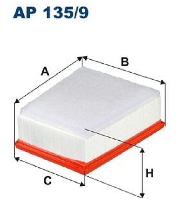 FİLTRON AP 135/9 HAVA FİLTRESİ 