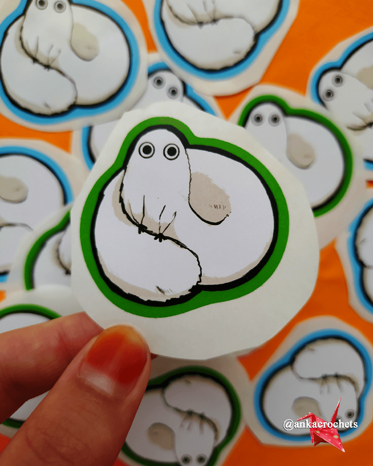Fırça Dostu (Dışı Yeşil) Sticker