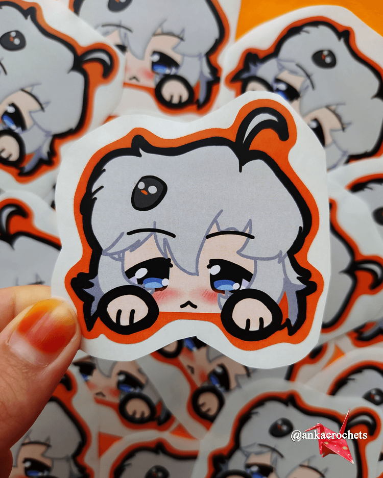 Vacnuo Lurk (Dışı Turuncu) Sticker