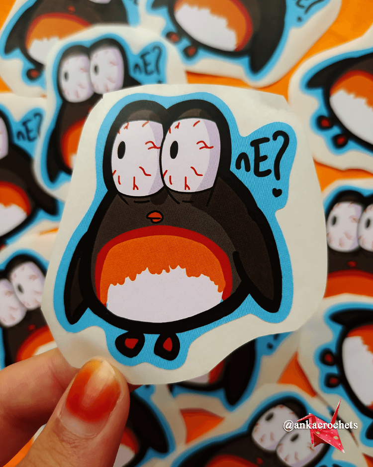 Penguen Şaşkın Sticker
