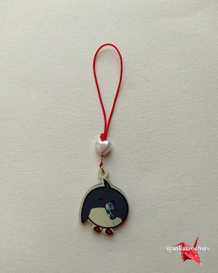 Charm - Balık ve Penguen (Kalp)