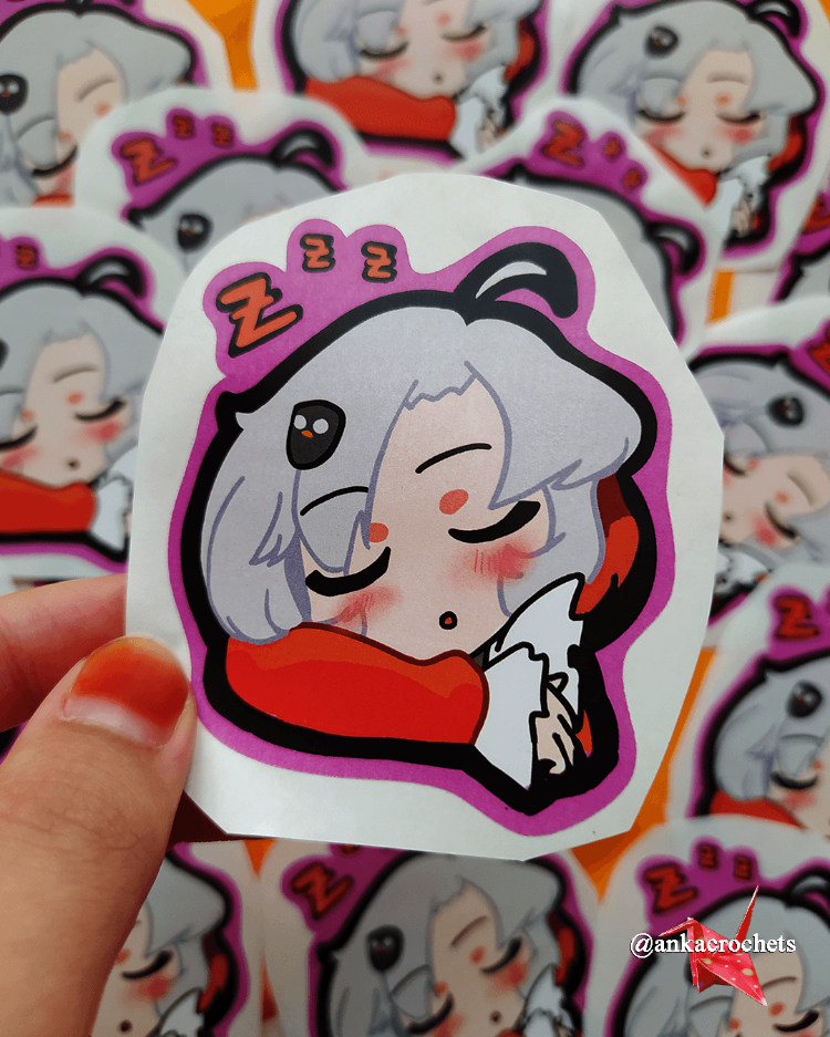 Vacnuo Uyuyor Sticker