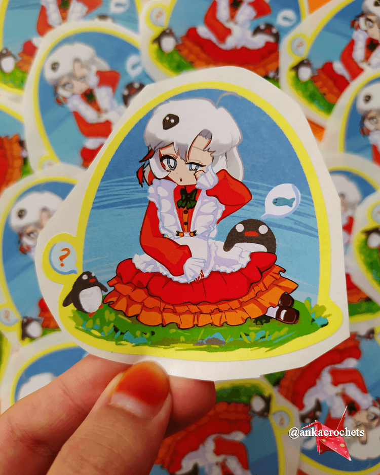Vacnuo ve Penguenler Sticker