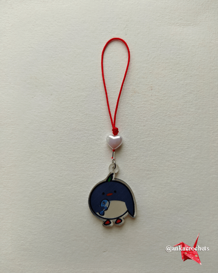 Charm - Balık ve Penguen (Kalp)