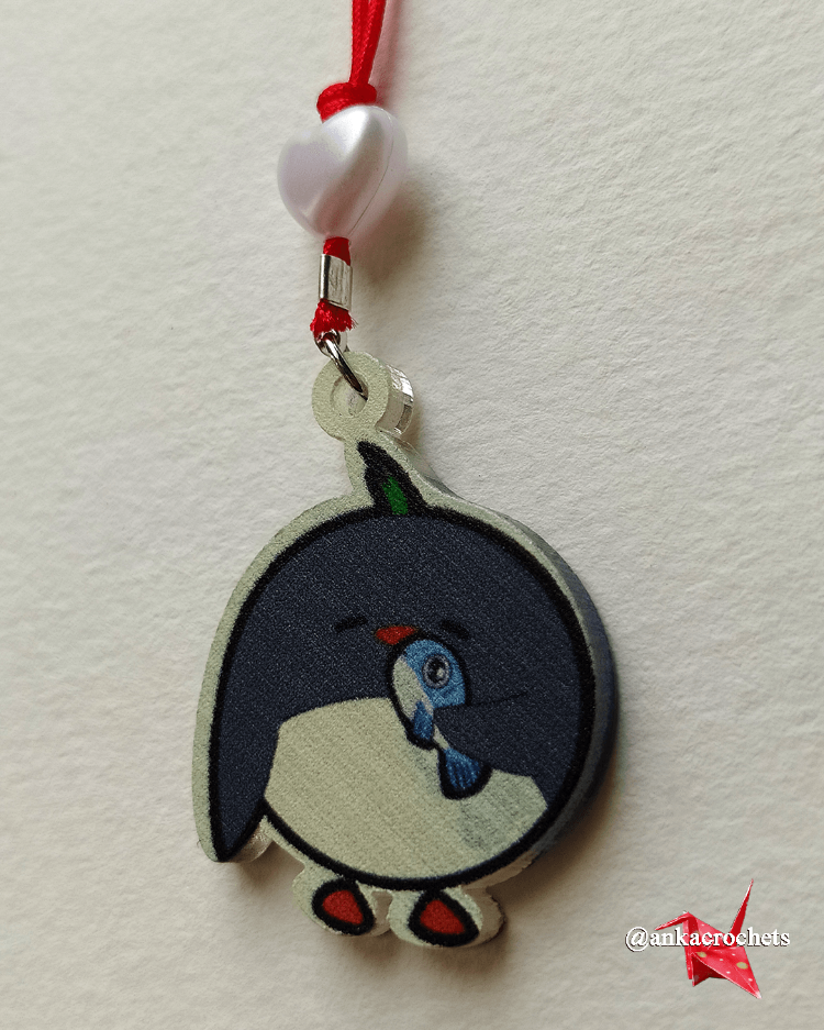 Charm - Balık ve Penguen (Kalp)