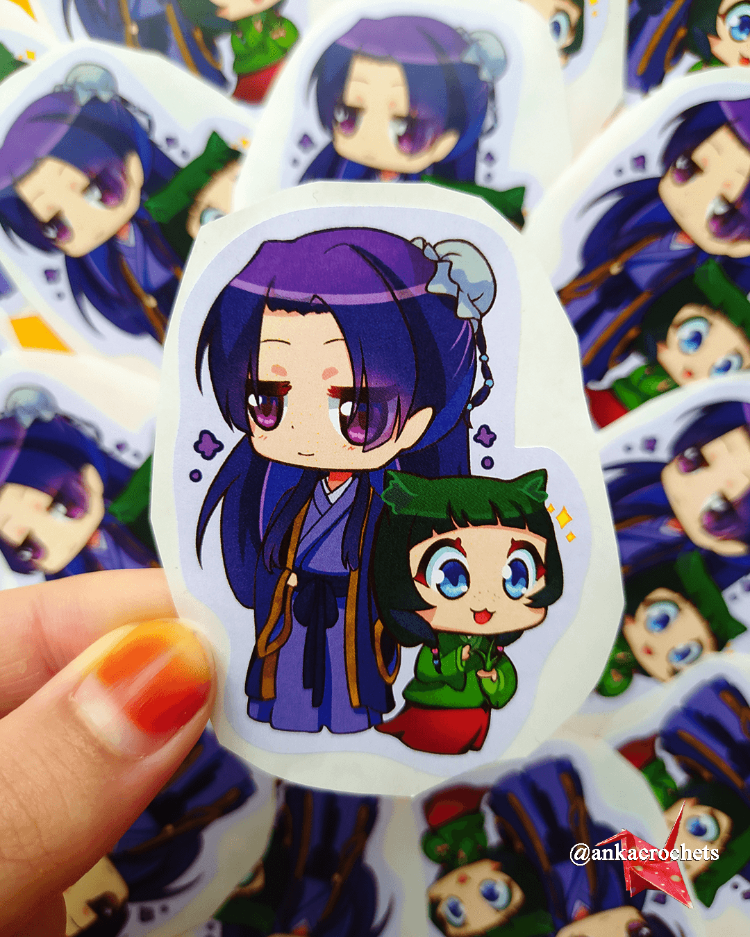 Jinshi ve Maomao Sticker